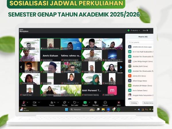 Jadwal Perkuliahan Tahun Akademik 2025/2026 Semester Genap